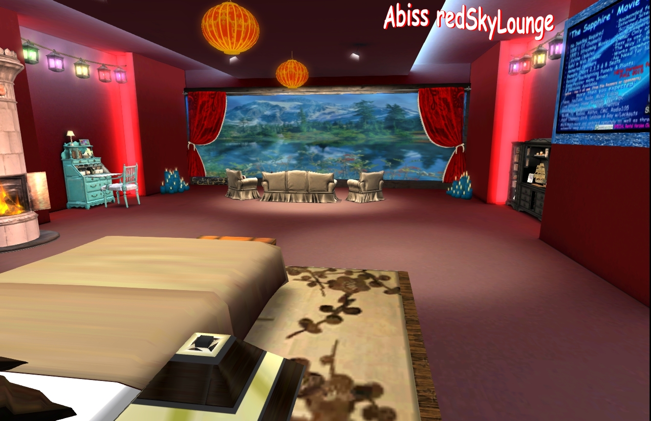 Abiss red lounge home