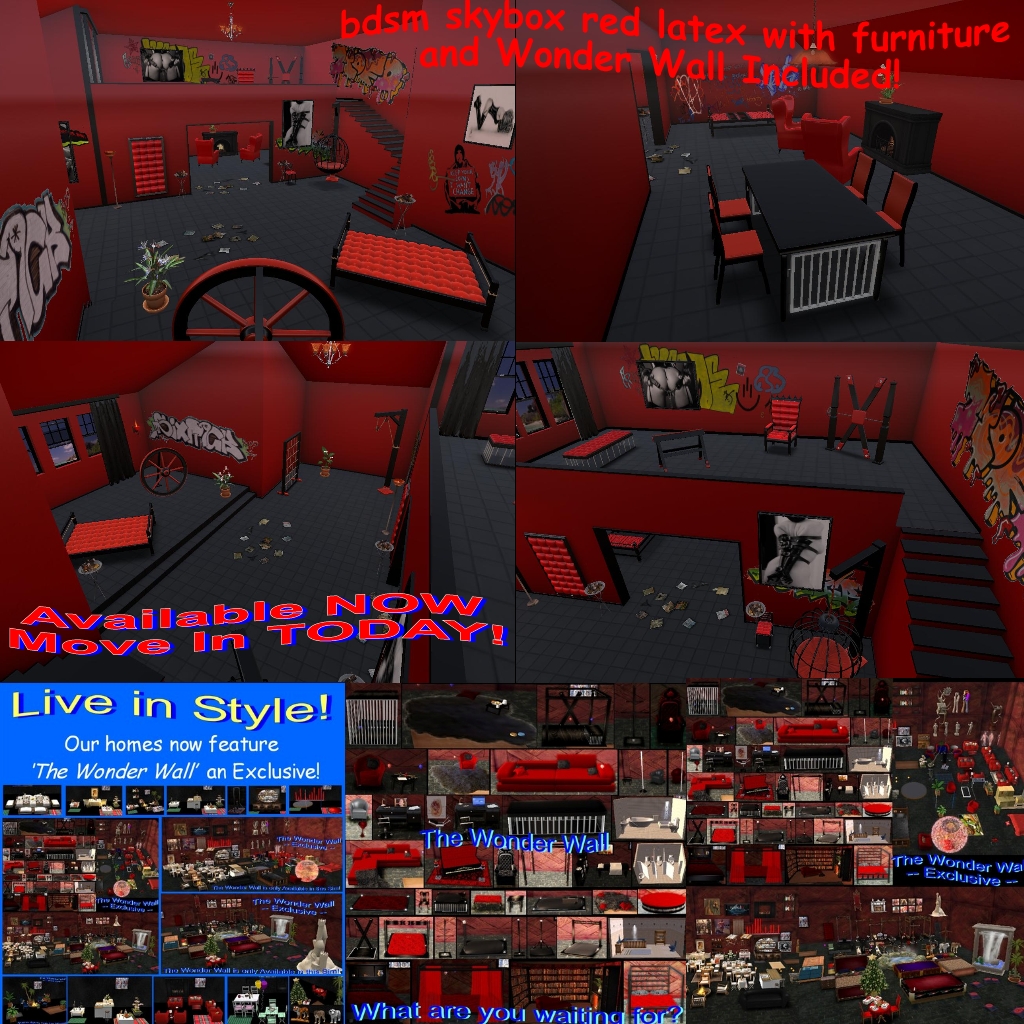 0bdsm skybox red latex with furniture & Wonder Wall Included Available NOW.jpg