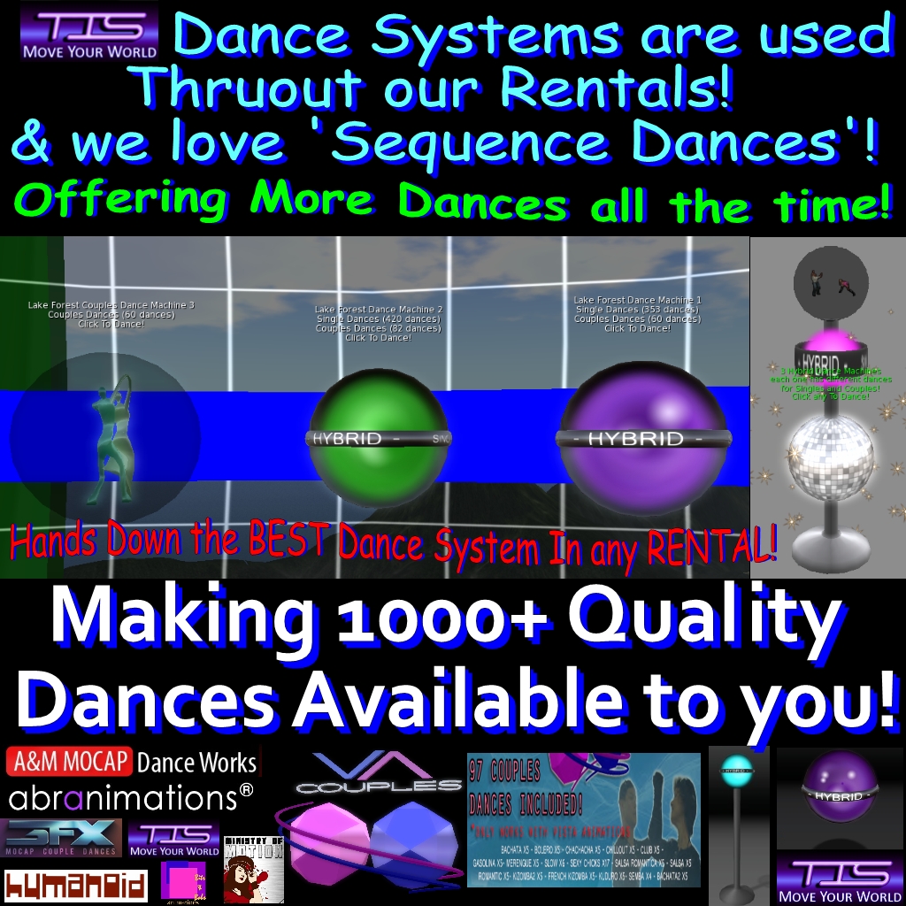 TIS Dance System are used Thruout our Rentals 051816